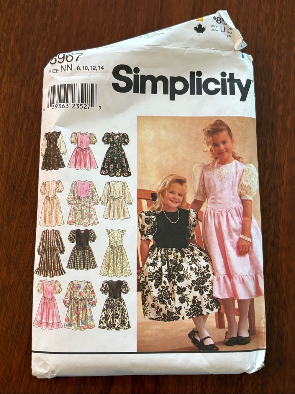 Simplicity Pattern 8967